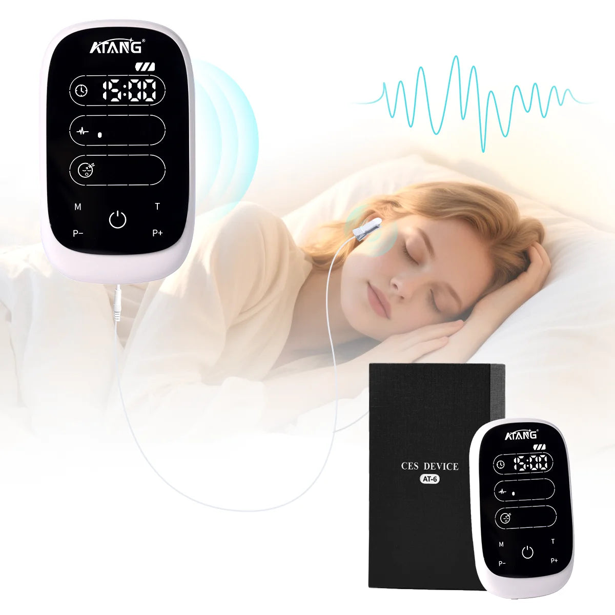 Atang Cesium Brain Electronic Therapy Stimulation Device For Insomnia Aid
