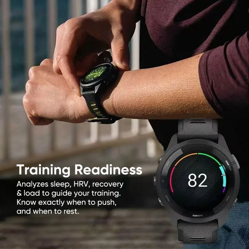 Garmin Forerunner 265 GPS Smartwatch AMOLED Display Heart Rate Monitoring