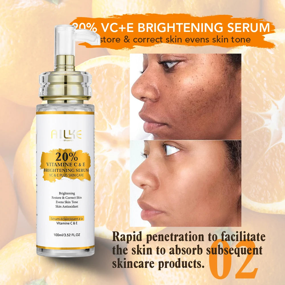 AILKE Vitamin C and E Brightening Serum for Dark Spots
