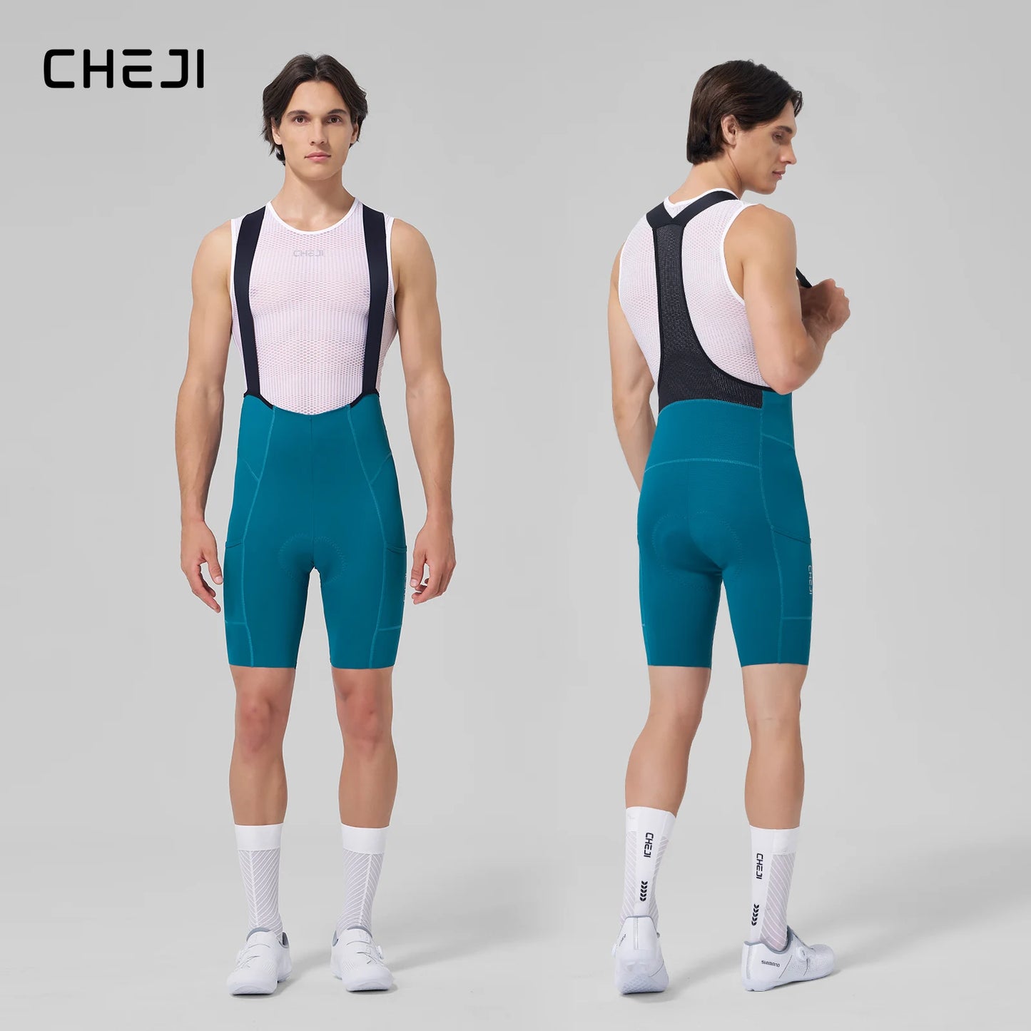 Cheji Men's Cycling Bib Shorts