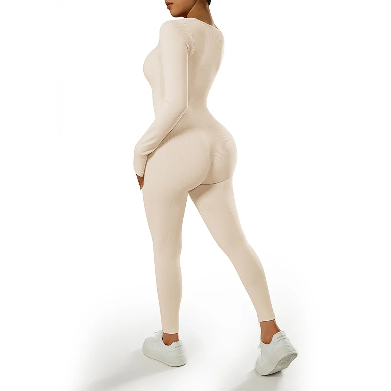 Women's One-Piece Yoga Jumpsuit Bodysuit Seamless Knit