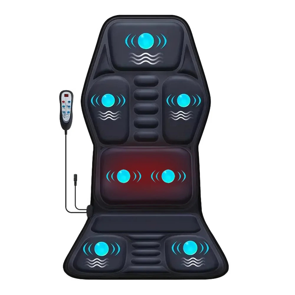 Himouta Full Body Heated Back Massager With Vibrating Chair Cushion