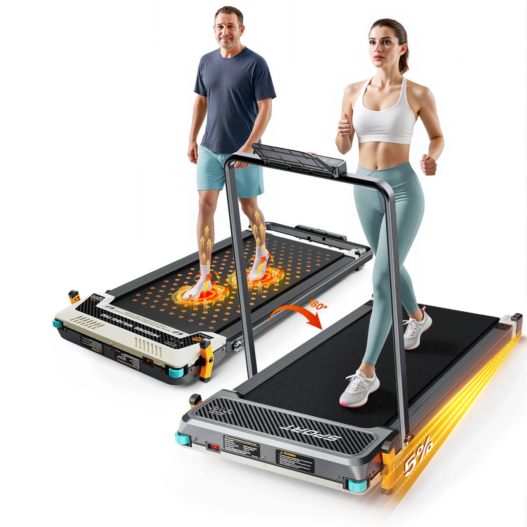 AKLUER Walking Pad Treadmill 2.5HP Home Use With LCD Display