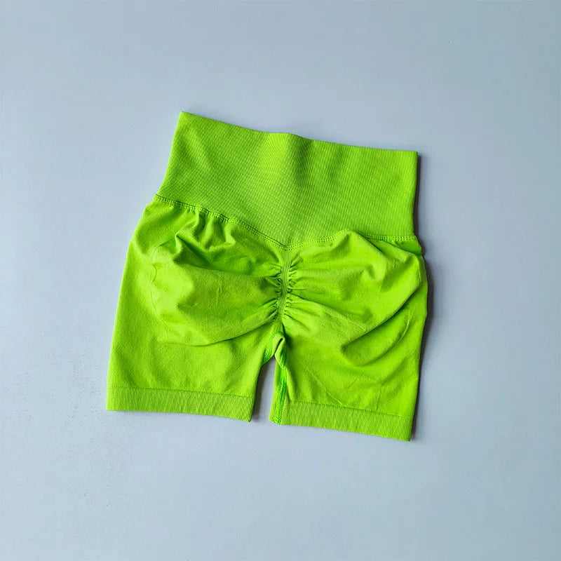 SKINOFSKIN Peach Hip Lifting Sports Shorts Women High Waist