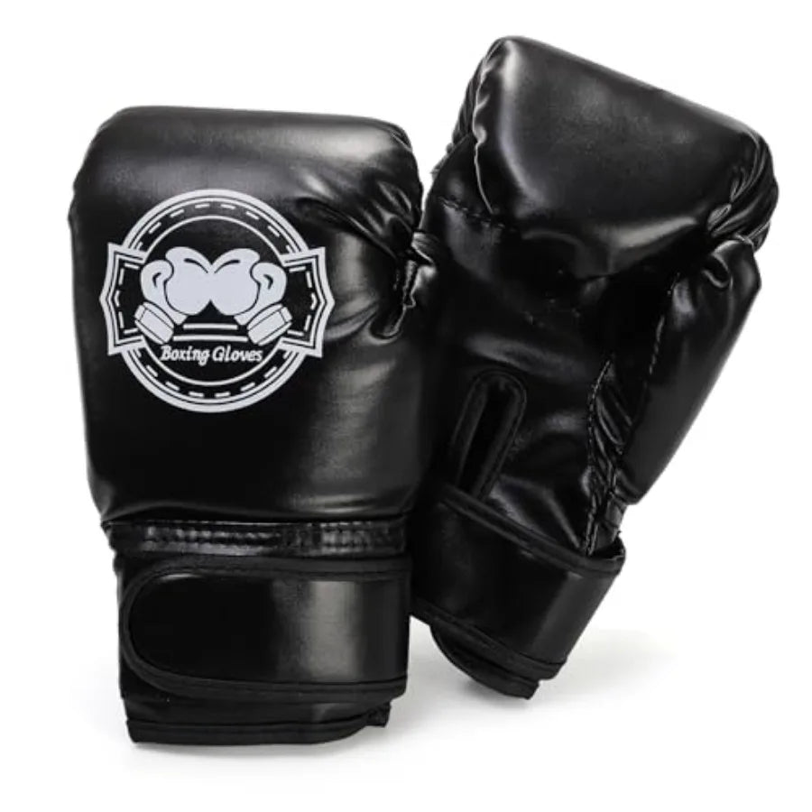 3-in-1 Boxing Set, Punching Gloves Mitts Kick Pad for Beginners, Sports Kickboxing Training Set for Youth Child Boxing, Karate,