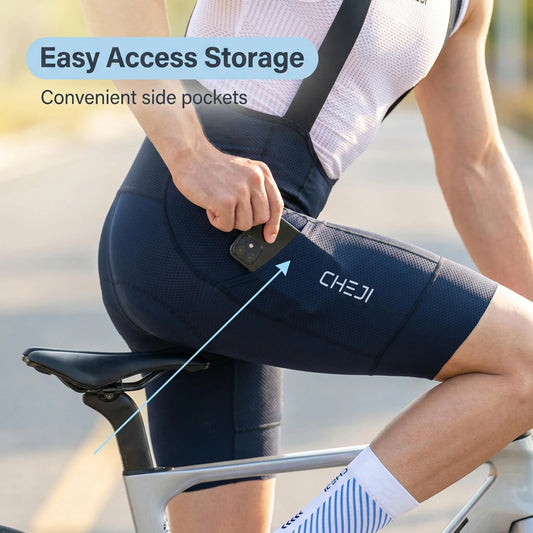 Cheji Men's Cycling Bib Shorts
