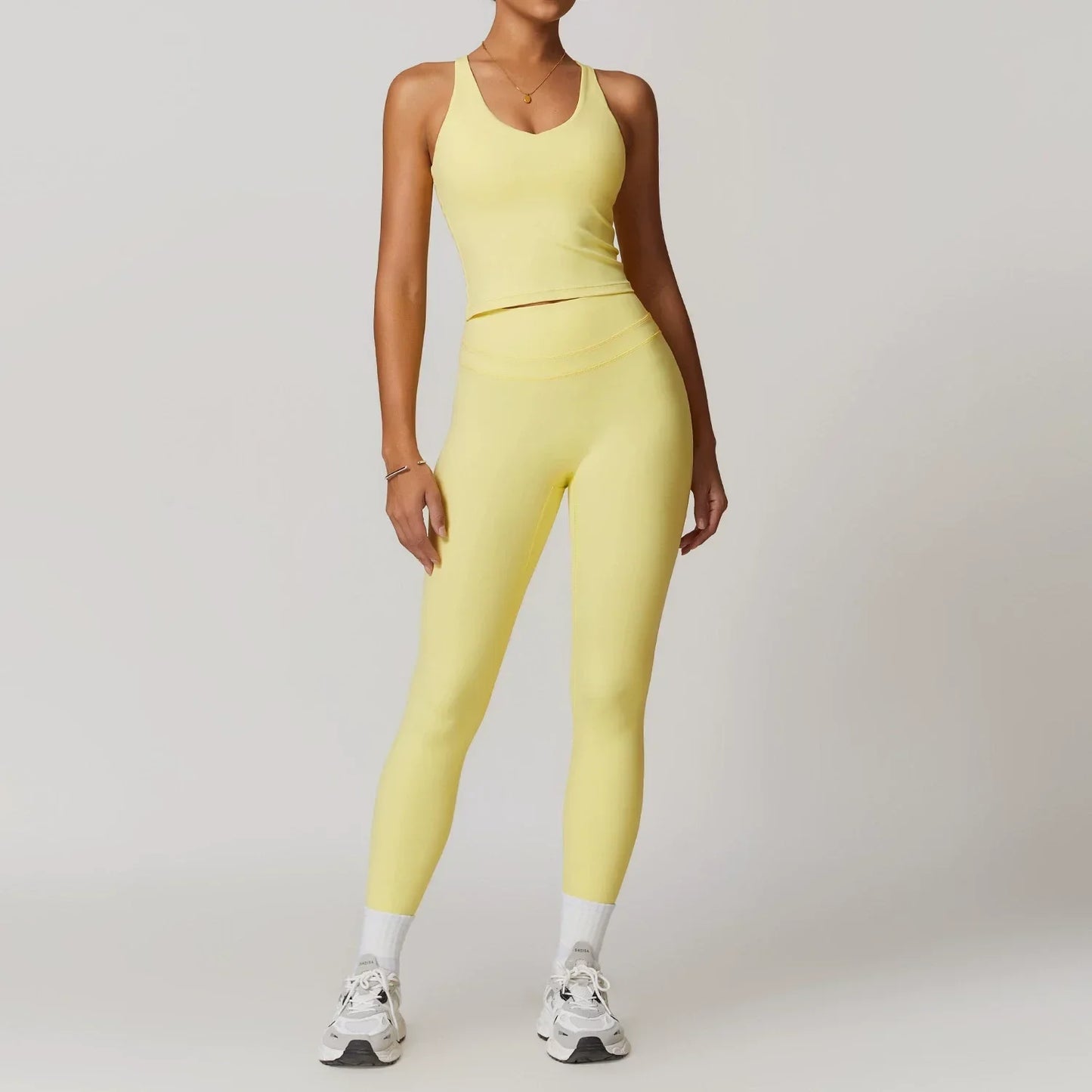 Women's Yoga Set Fitness Tracksuit With Sports Bra And Leggings
