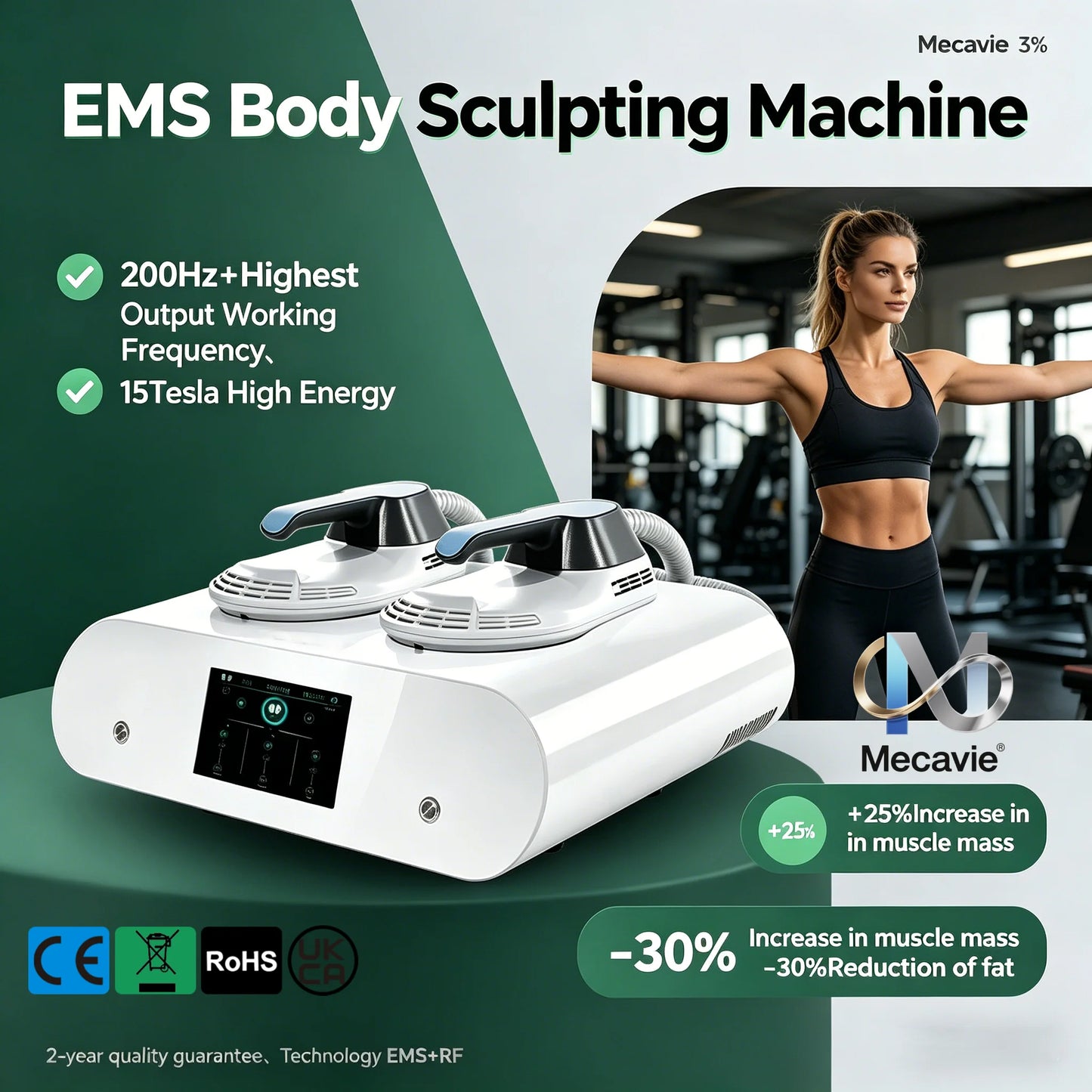 Emsnova EMS Muscle Shaping And Slimming Trainer 6500W Fitness Equipment