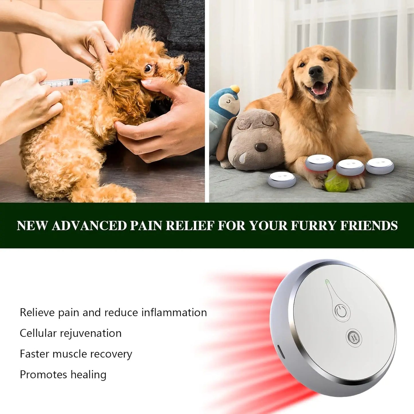 Red Light Therapy Device For Pets Arthritis Relief 660nm 810nm