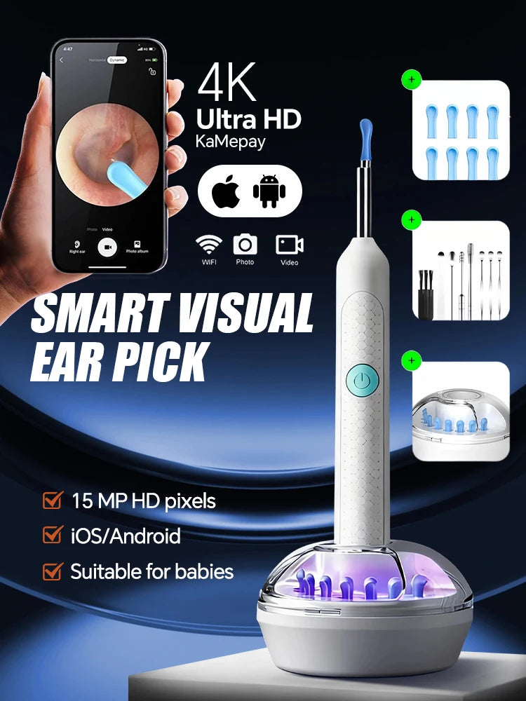 Visual Ear Wax Cleaner Endoscope With 5M Camera Ear Care