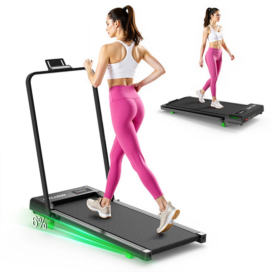 AKLUER Walking Pad Treadmill Under Desk Portable HP Remote