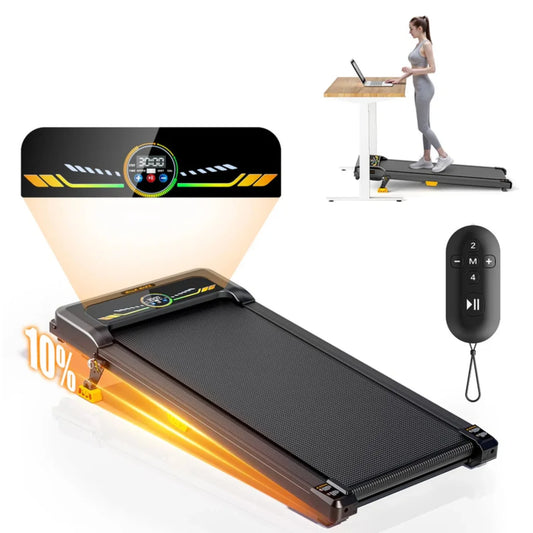 Portable Incline Walking Pad Under Desk Treadmill With LED Display