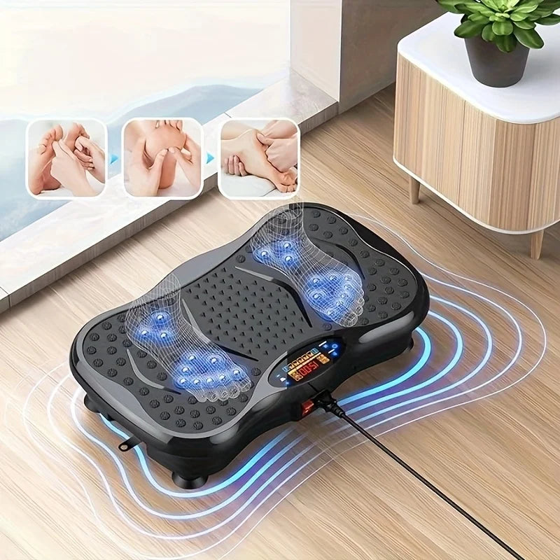 BZEQ Vibration Plate With Resistance Bands For Full Body Workout