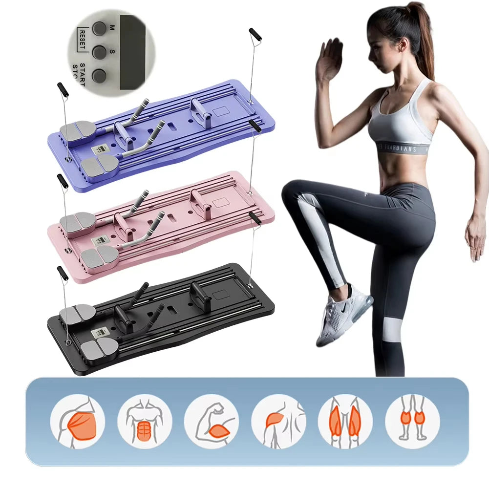 Premium Pilates Board 4 in 1 Exercise Wheel for Gym