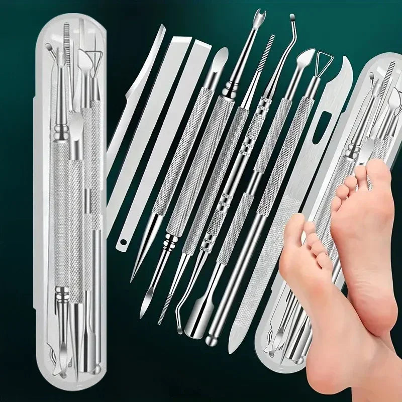 Stainless Steel Pedicure Tool Set For Dead Skin Removal
