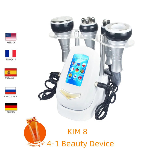 Moonic Beauty 4 In 1 Cavitation Machine Ultrasonic RF Liposuction