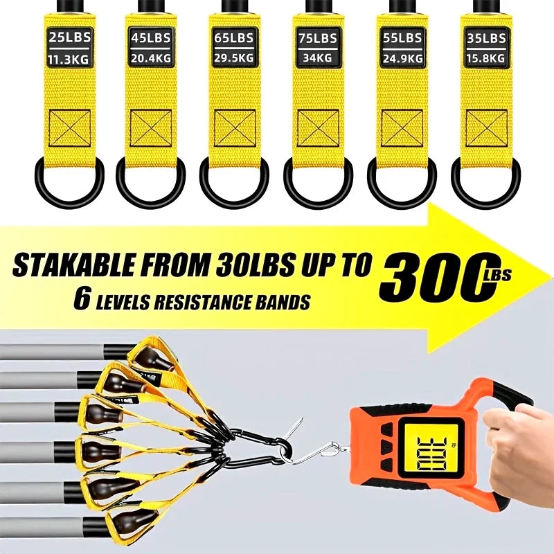12 Piece High Strength Tension Rope Set Eco TPE Bands