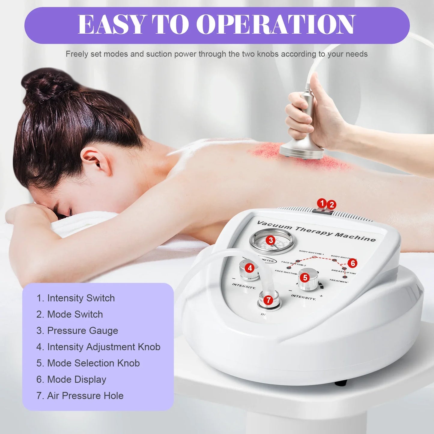 Vacuum Therapy Machine With 24 Cups And 3 Powerful Pumps