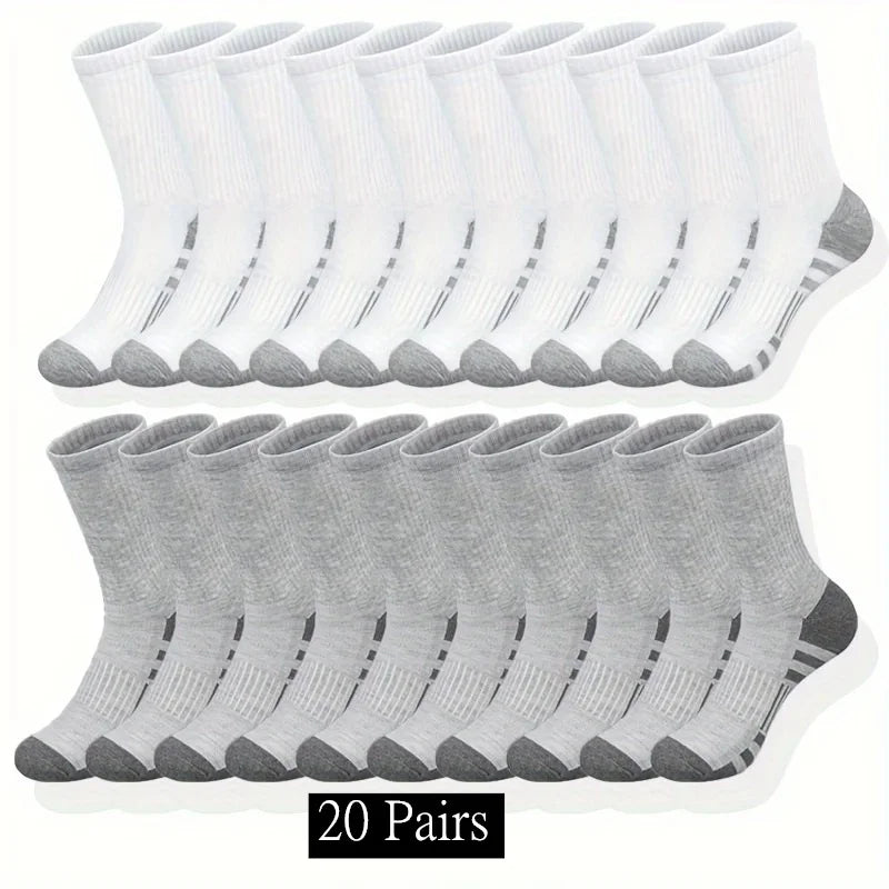 GIOIO Classic Crew Socks Unisex Sports Running Anti Slip Breathable
