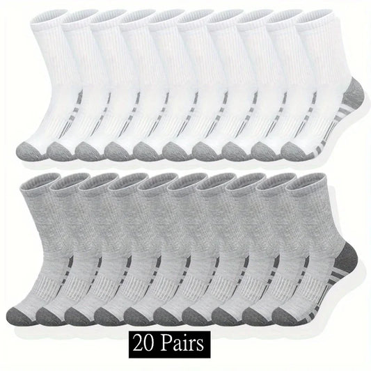 GIOIO Classic Crew Socks Unisex Sports Running Anti Slip Breathable