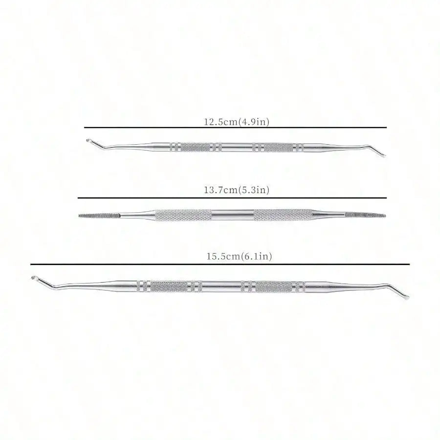 Stainless Steel Nail Stain Removal Tool Set Pedicure File