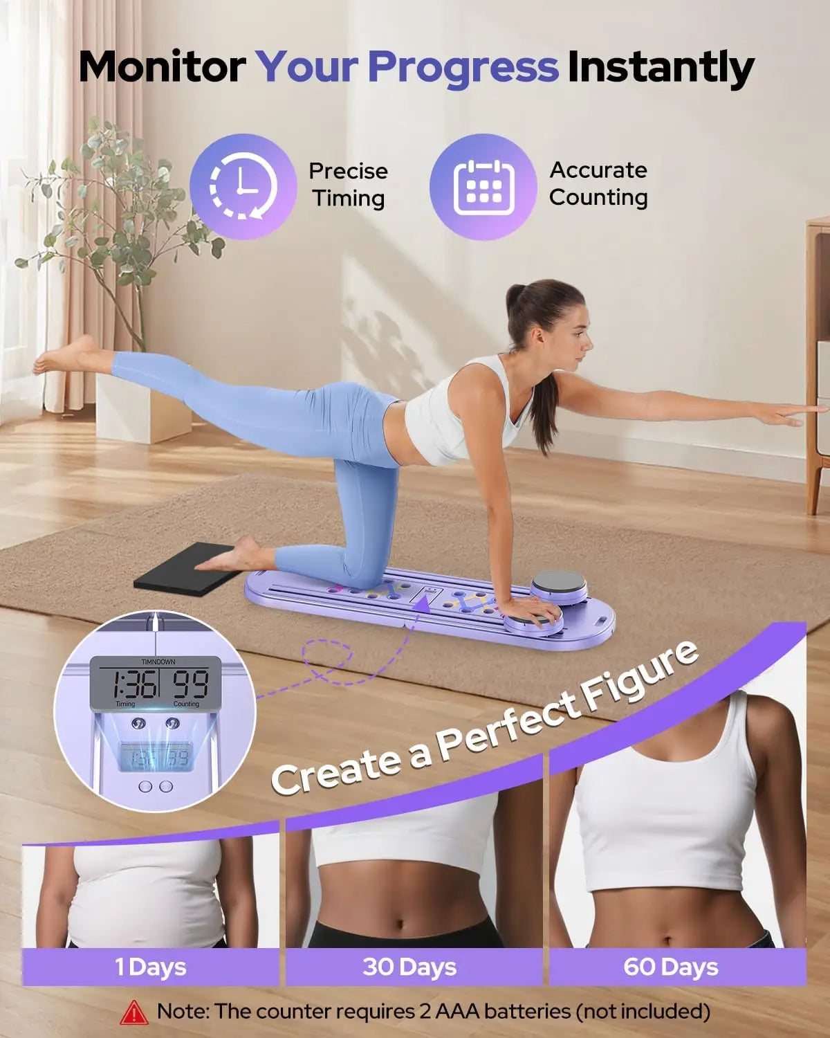 Foldable Reformer Set 7 In 1 Multi Purpose Pilates Equipment