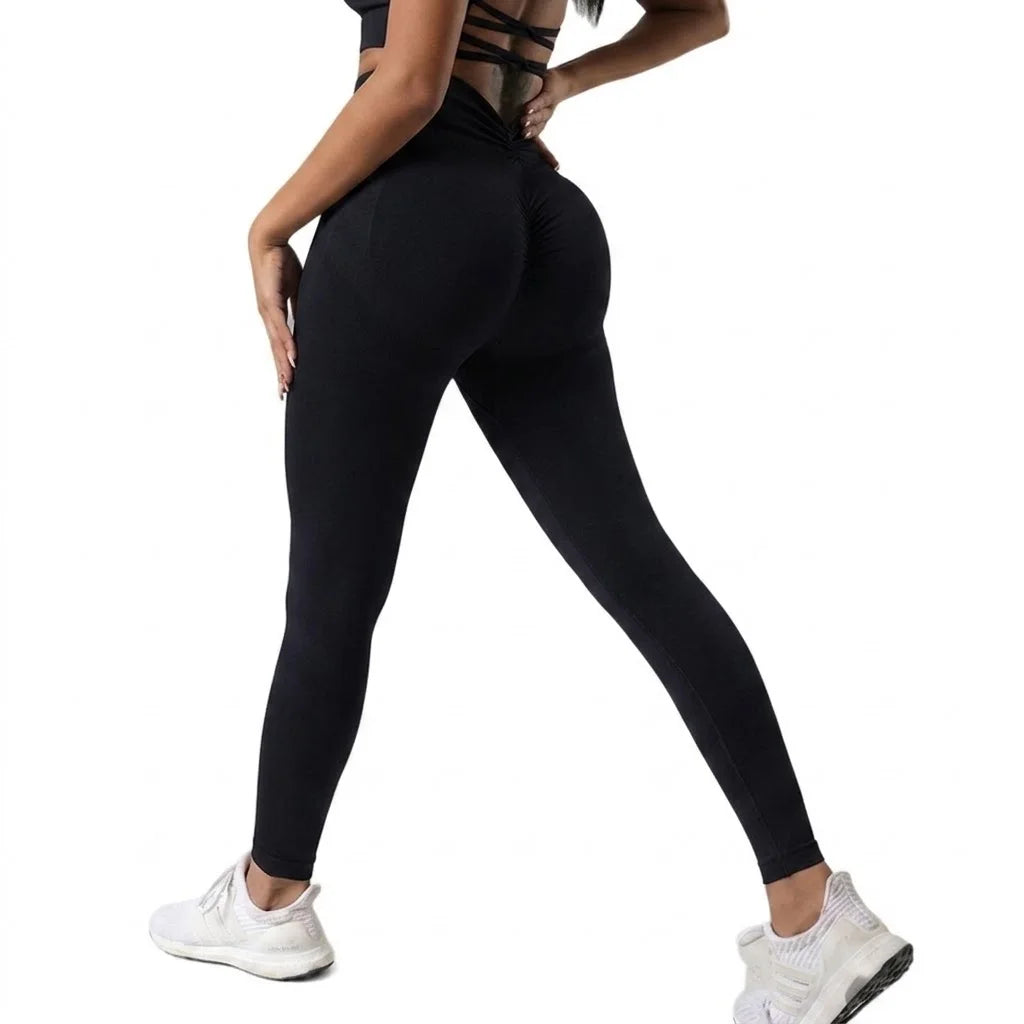 Mid Waist Yoga Pants Women Seamless Knit Gym Leggings Quick Dry Breathable Running Workout Leggings Scrunch Butt Lift Peach Hip Ankle Length Fitness Tights for Cycling Training Activewear