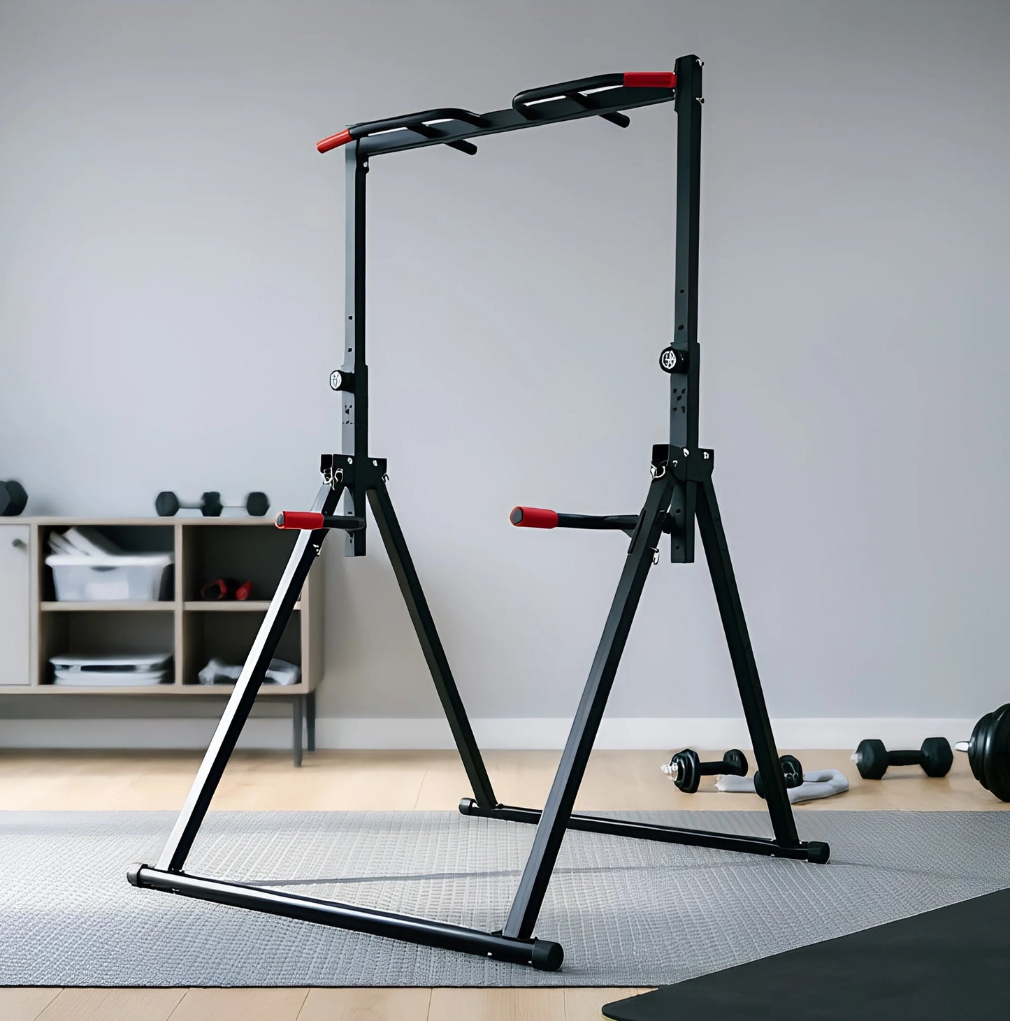 Adjustable Foldable Pull Up Bar for Home Gym 200kg Capacity