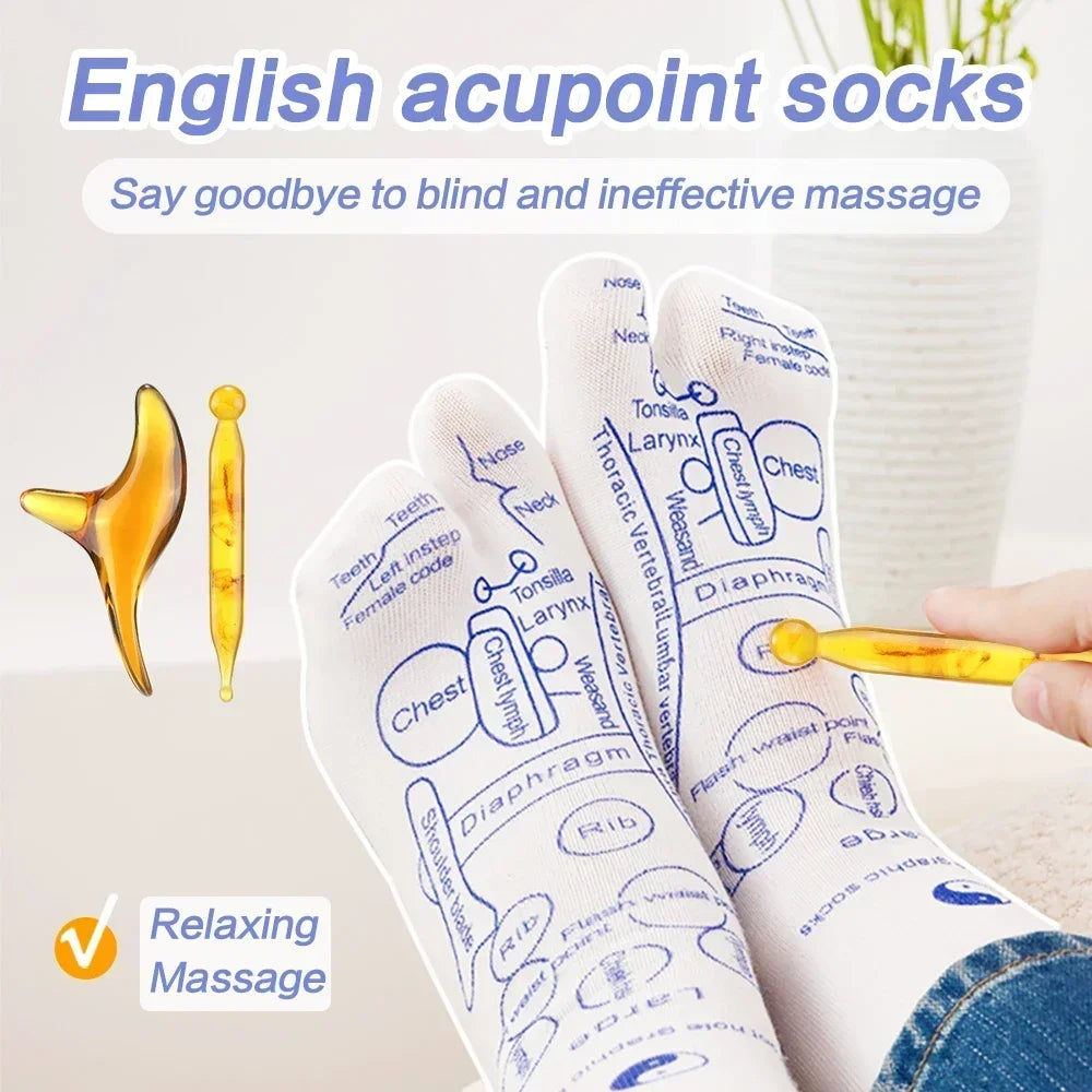 Relief Foot Massage Socks With Acupressure Reflexology Points