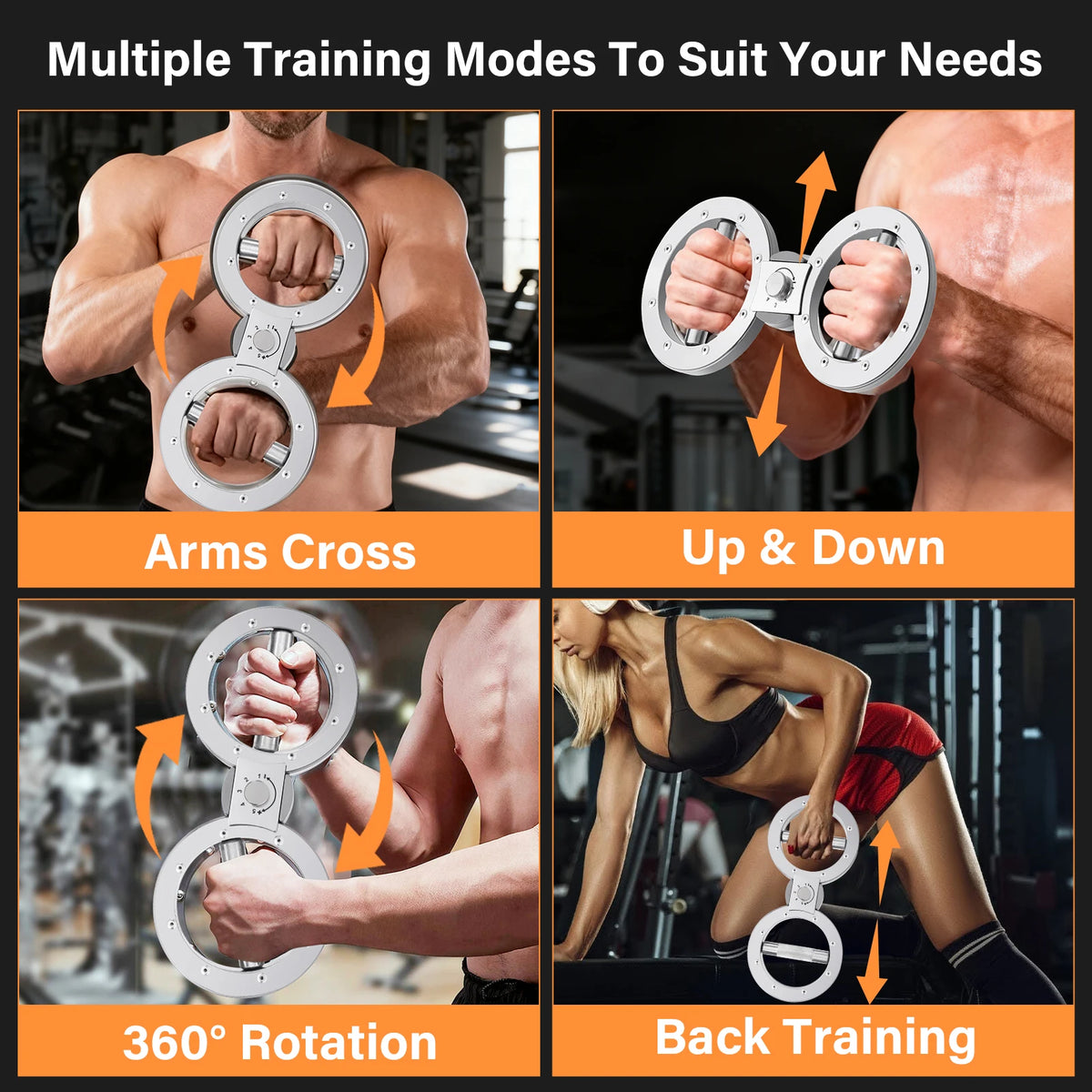 Adjustable Grip Strength Trainer Rotator Multifunctional Forearm Exerciser