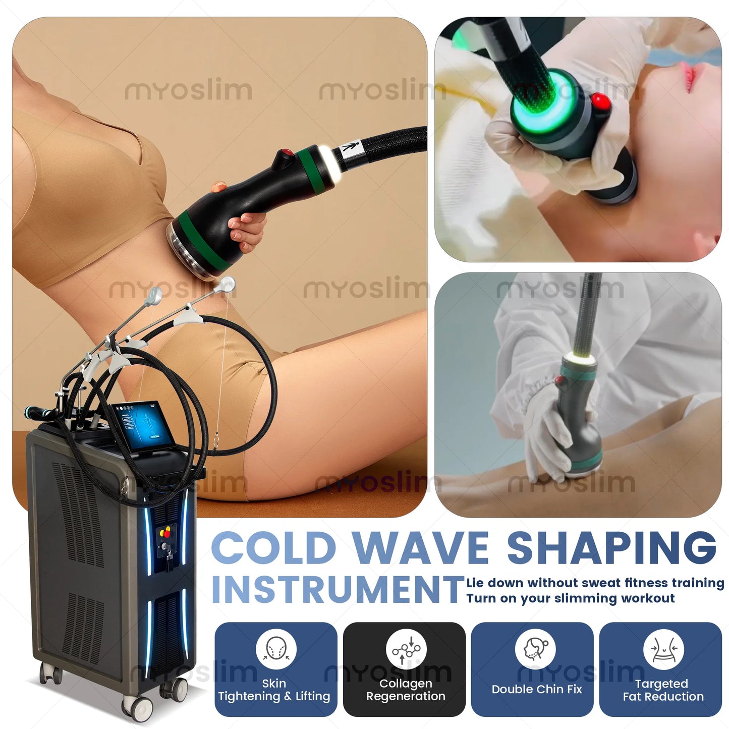 MYOSLIM Pro 3 Handles Massager For Fat Reduction And Slimming