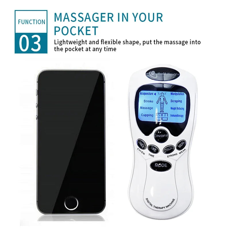 Tens Machine Physiotherapy Muscle Stimulator For Neck Back Pain Relief
