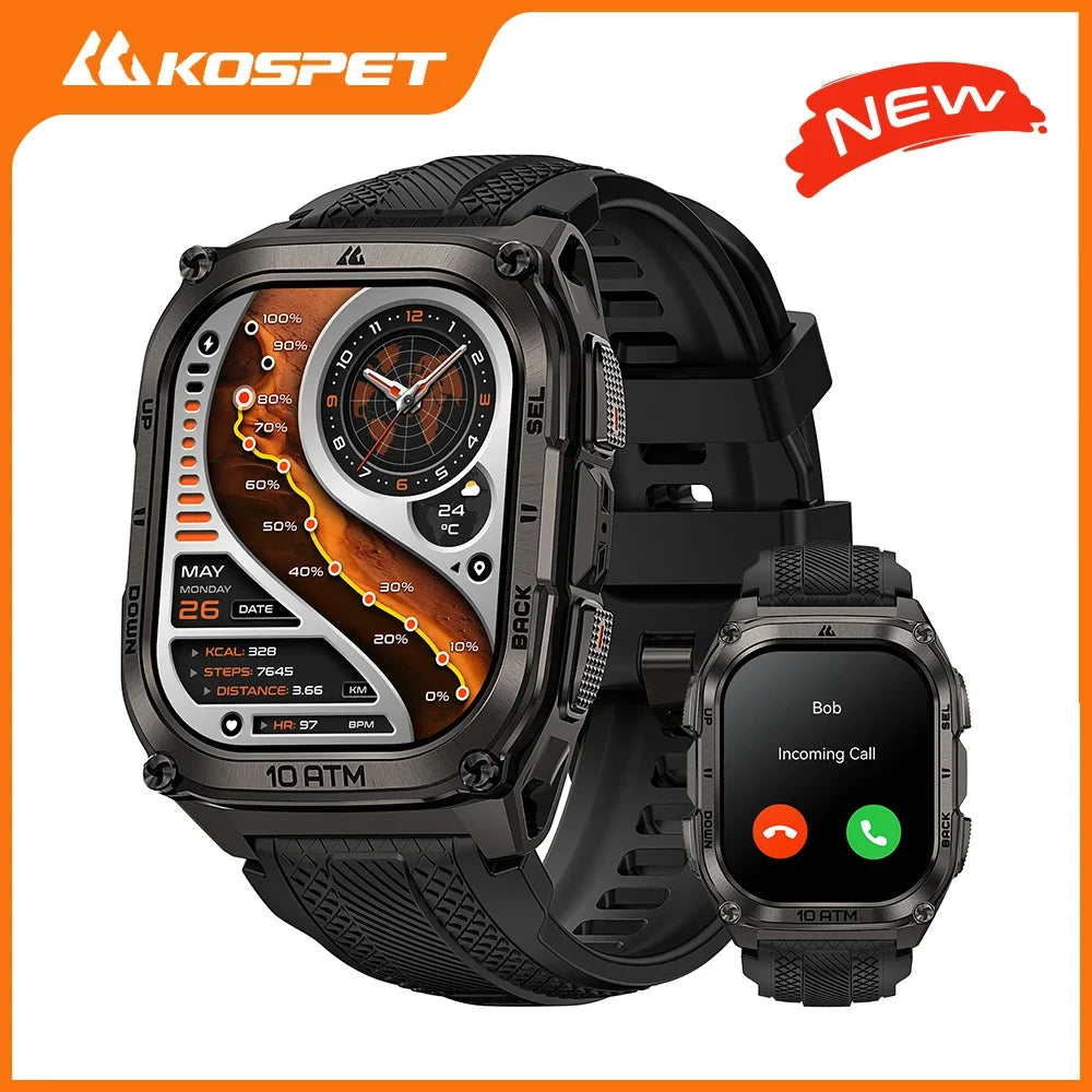 KOSPET Tank M4 Smart Watch With GPS Maps 10ATM Waterproof