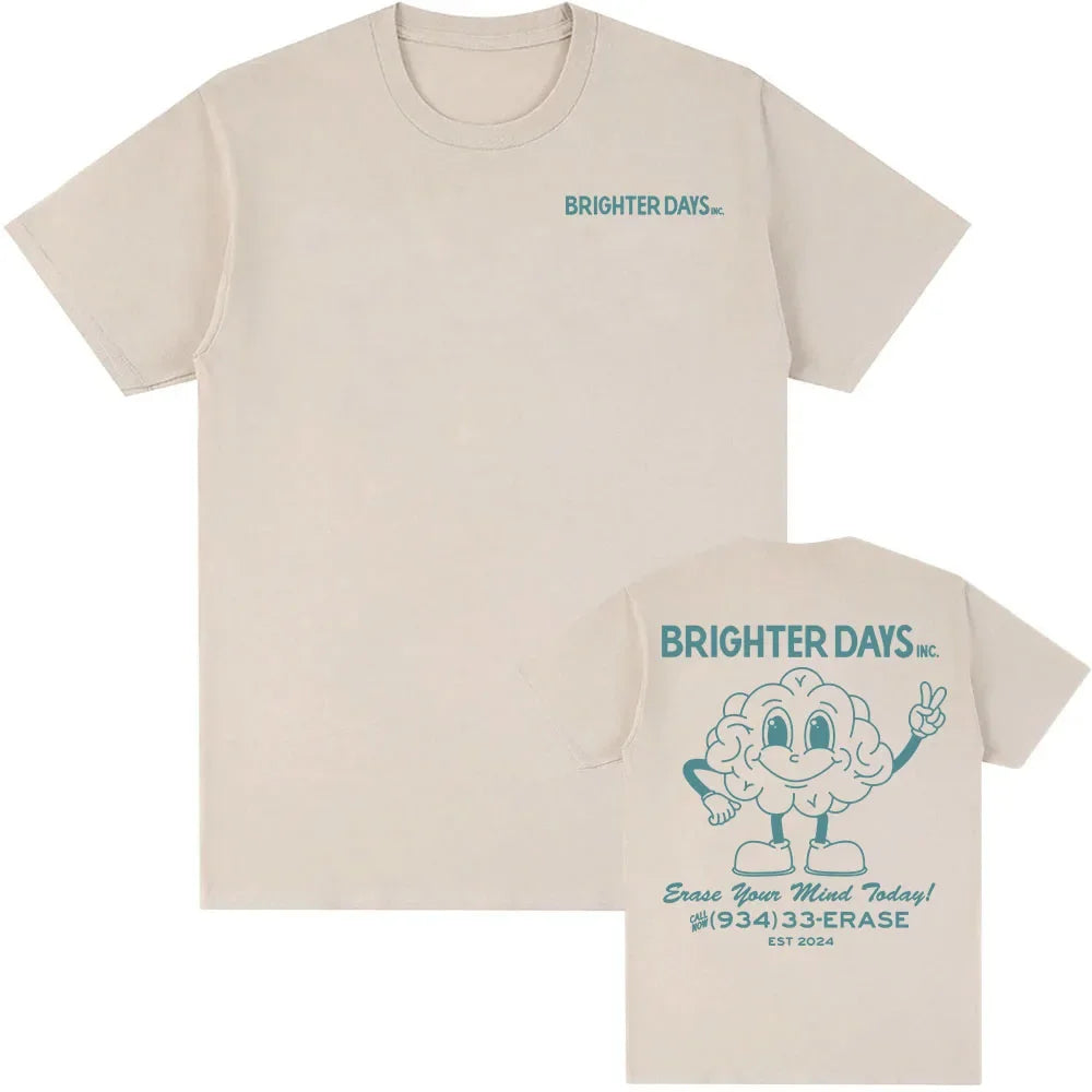Brighter Days 934-33-ERASE T-Shirt Cotton Summer Tees ArianaGrande Eternal Sunshine Deluxe Album Graphic T Shirt for Men Women