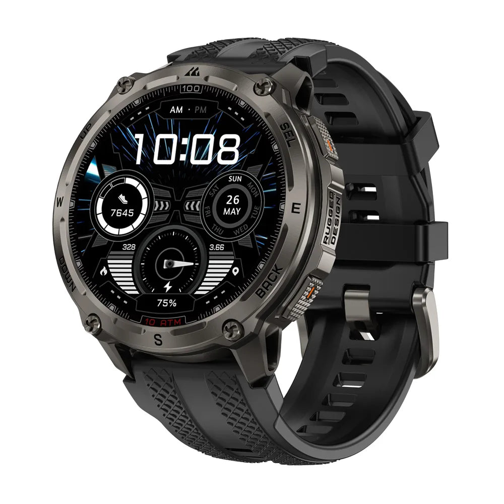 KOSPET Tank T4 Smartwatch GPS Offline Maps 10ATM Waterproof Heart Rate