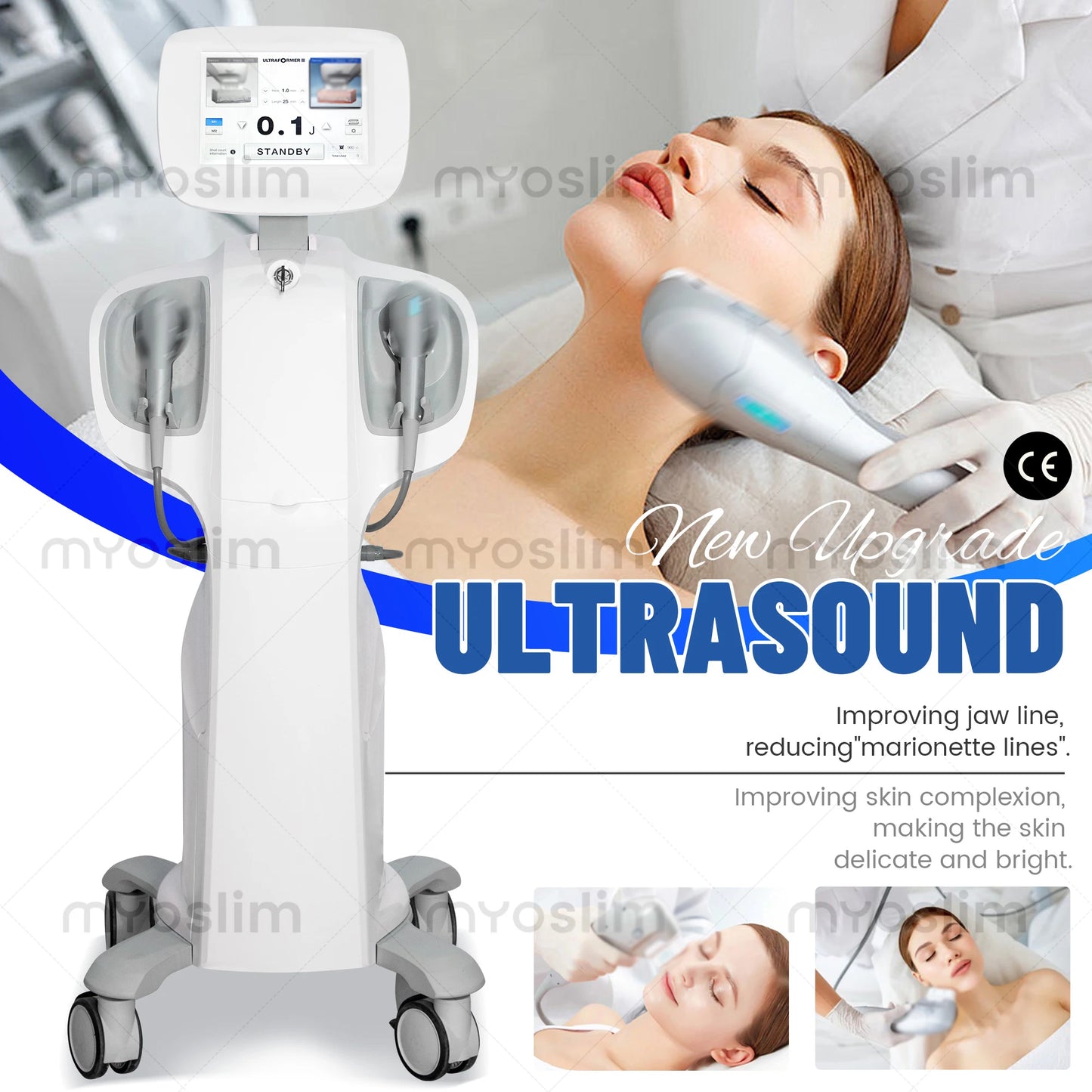 MYOSLIM Vertical Vacuum Fat Dissolving Slimming and Lifting Device
