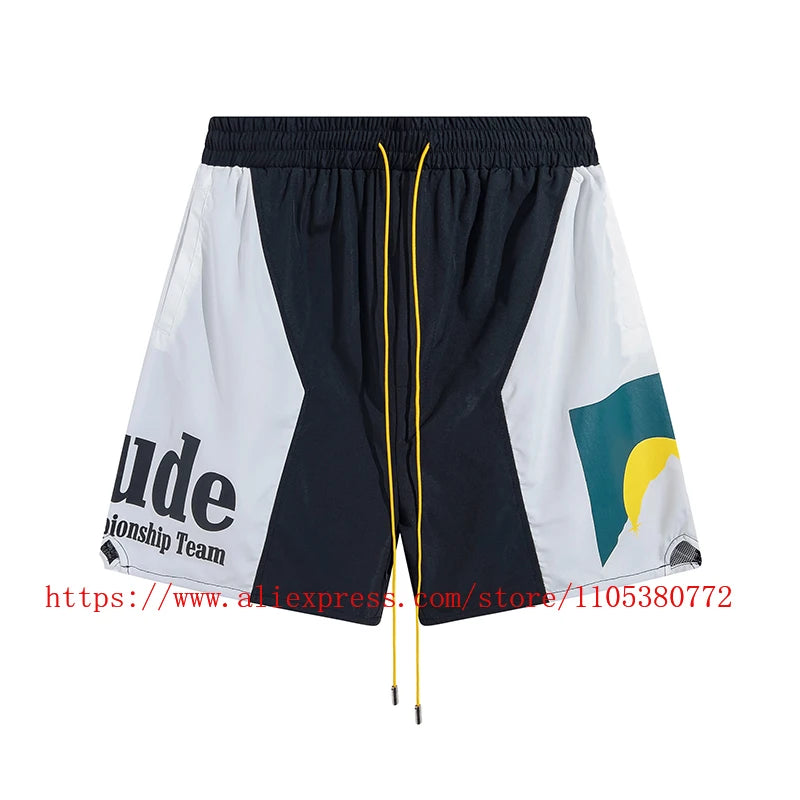 Men's Casual Shorts Elastic Waist Drawstring Zip Pocket Summer Street