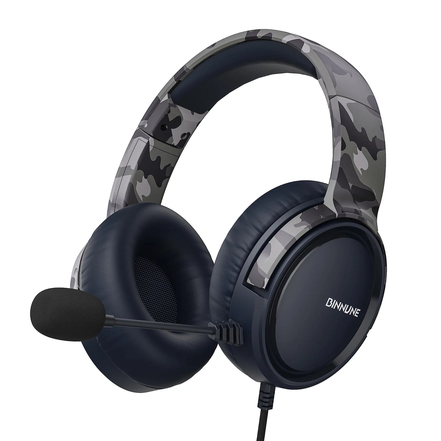 BINNUNE Gaming Headset With Mic For PS4 PS5 Xbox PC