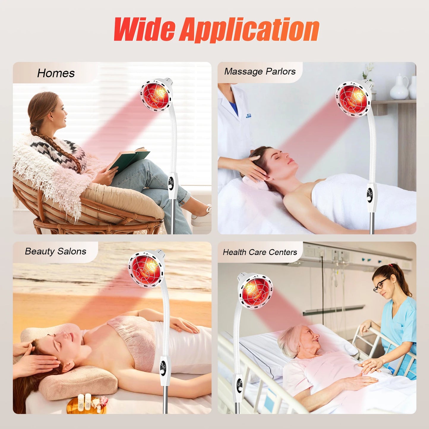 275W Adjustable Infrared Heat Lamp For Muscle And Joint Pain