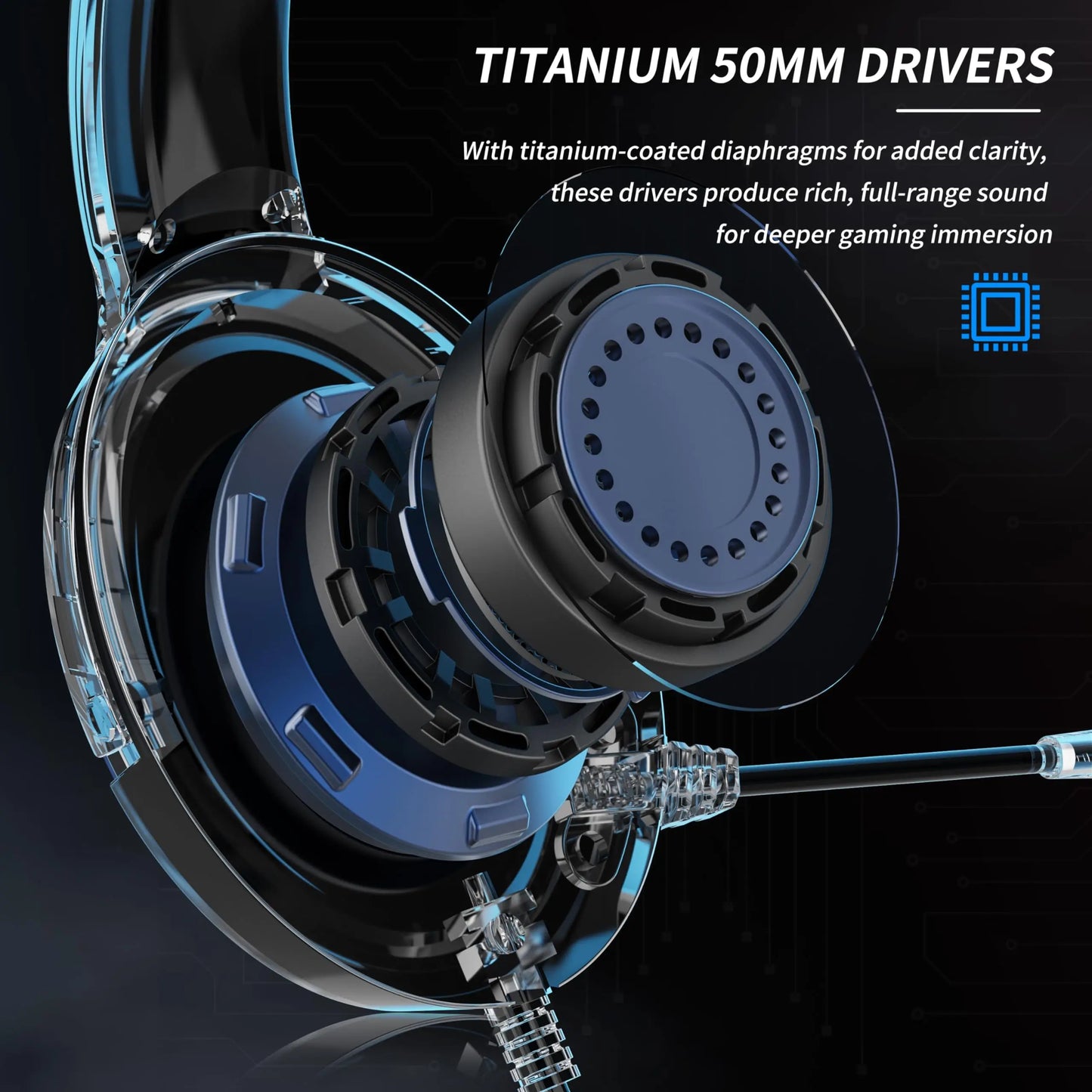 BINNUNE Gaming Headset With Mic For PS4 PS5 Xbox PC
