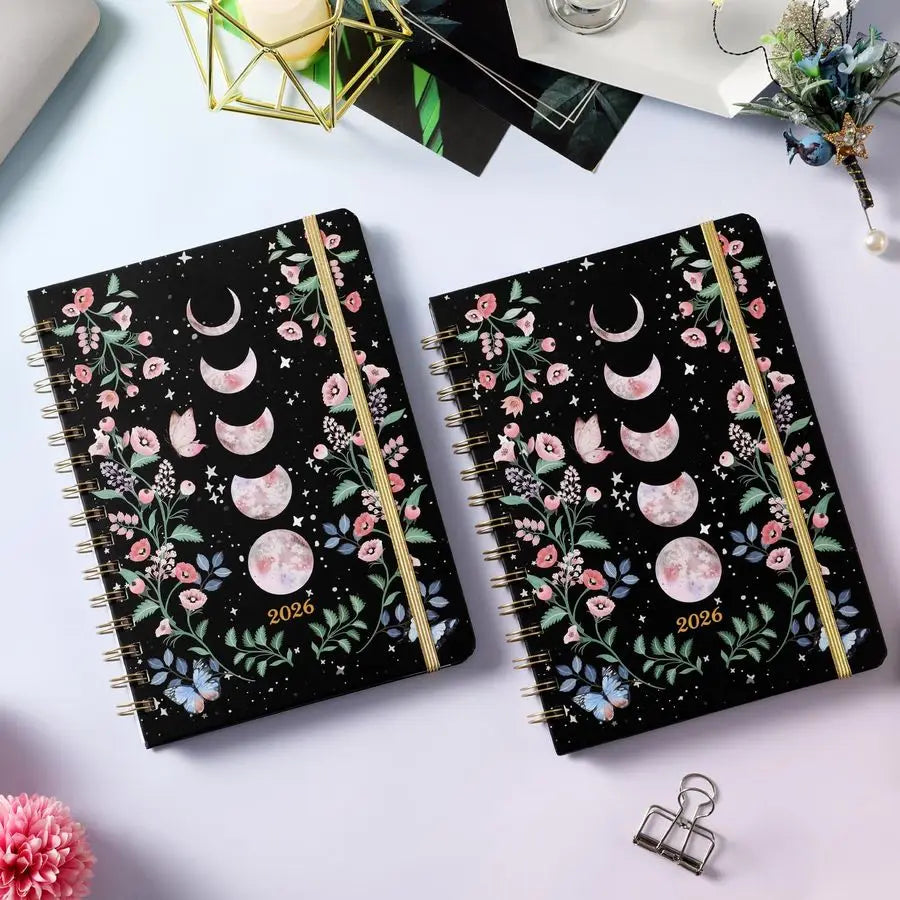 Planner Weekly and Monthly with Tabs Back Pocket Thick Paper