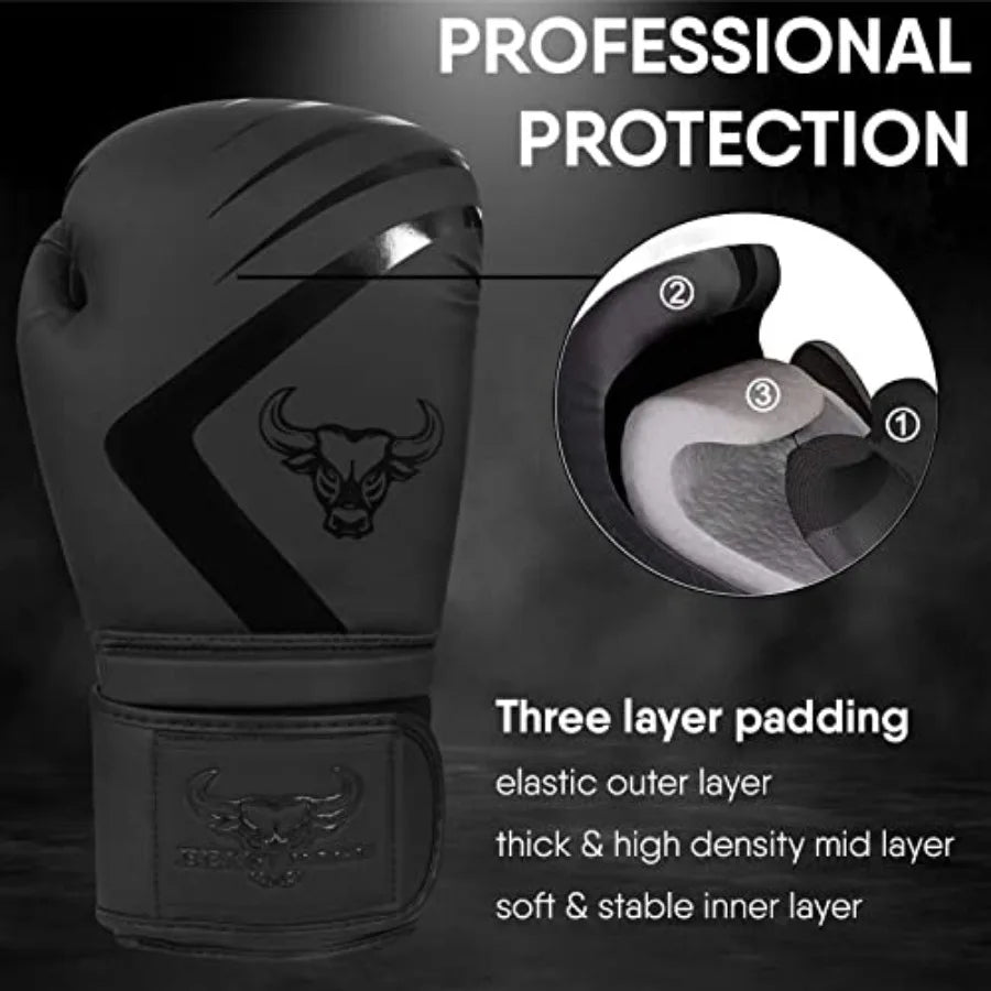 Polyester Boxing Gloves For Muay Thai Kickboxing MMA Training