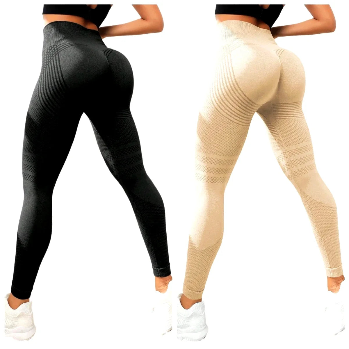 Women Compression Leggings Cellulite Slimming Leggings High Waist Seamless Yoga Fitness Redefine Your Silhouette Sport Pants
