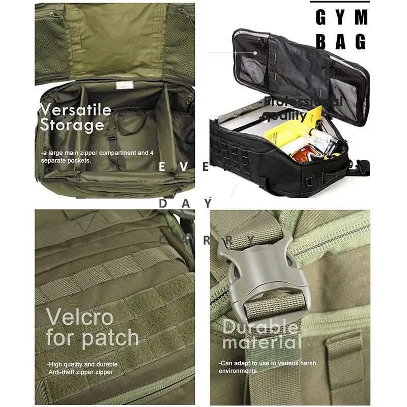 LQARMY Waterproof Duffel Bag for Travel and Luggage
