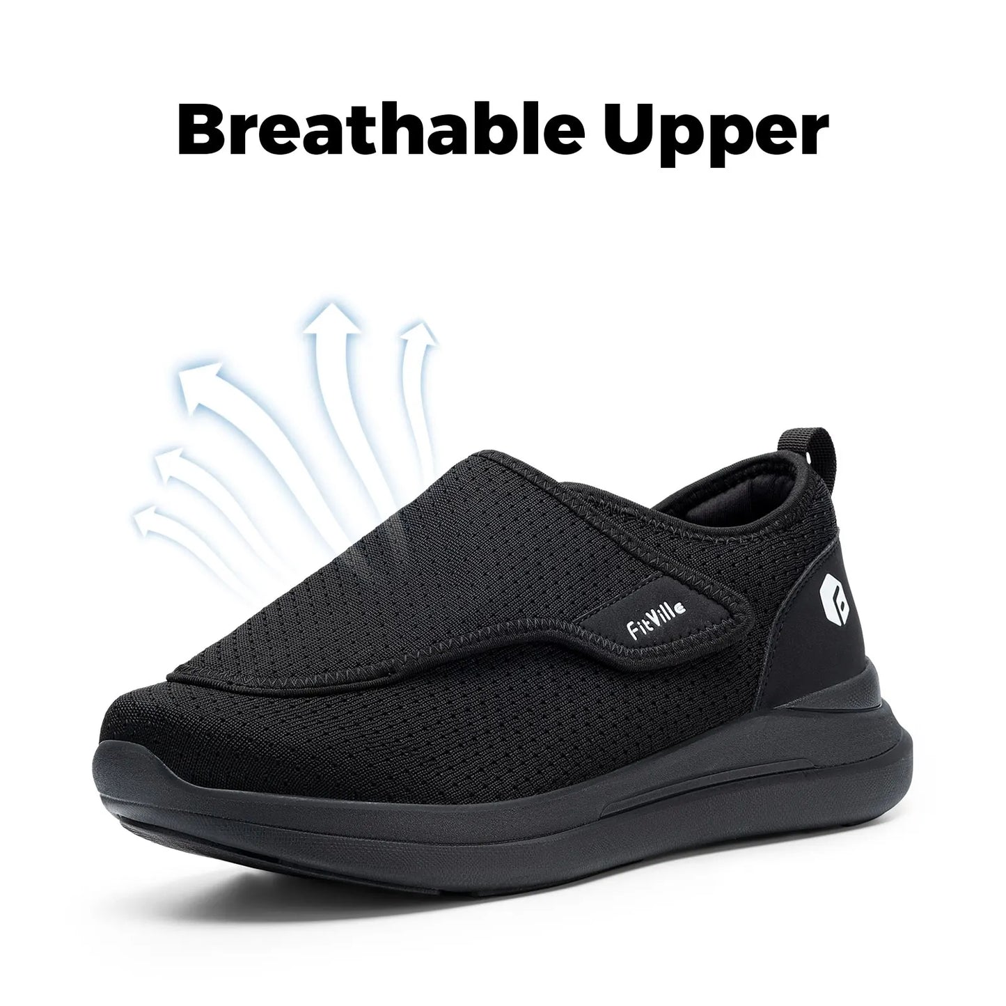 Fitville Diabetic Shoes for Elderly Orthopedic Feet Pain Relief