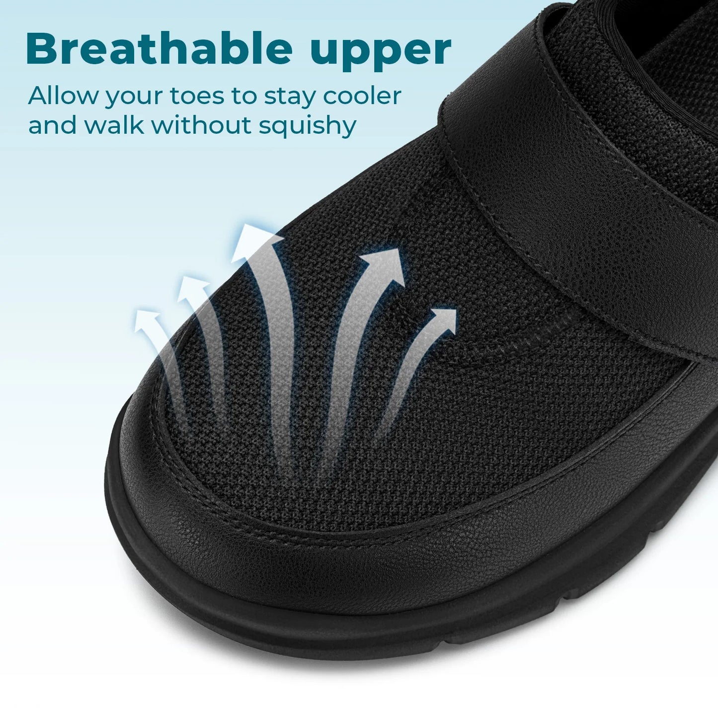 Fitville Diabetic Wide Fit Slippers Mens Adjustable Walking Shoes