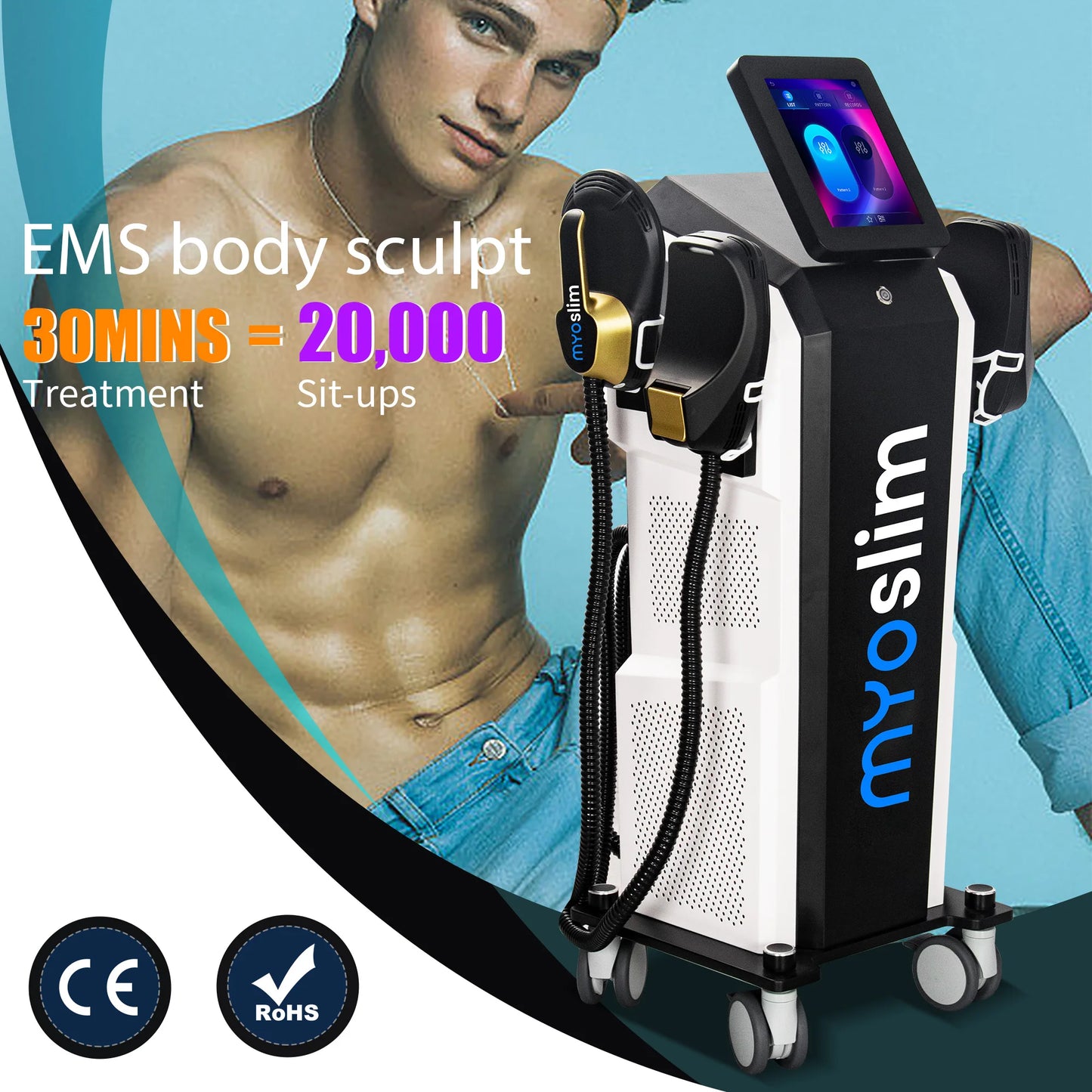 TAIXL Myoslim High Power Electromagnetic Muscle Trainer For Whole Body