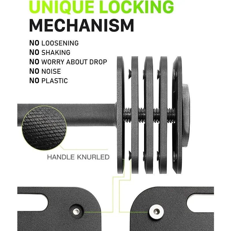 Eisenlink Adjustable Dumbbell Set 50 And 80 Pound Pairs