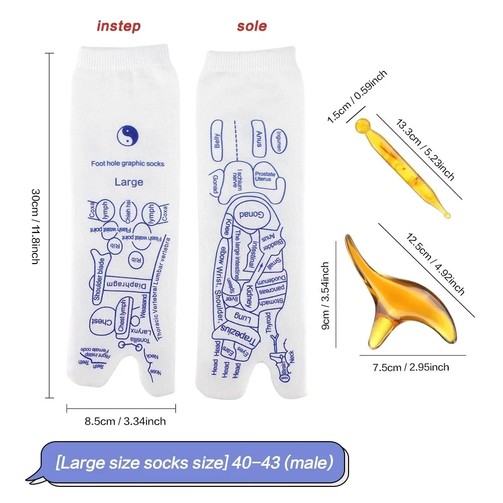 Relief Foot Massage Socks With Acupressure Reflexology Points