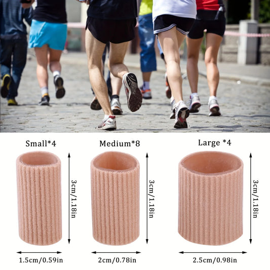 16 Piece Silicone Toe Spacers for Comfort and Separation